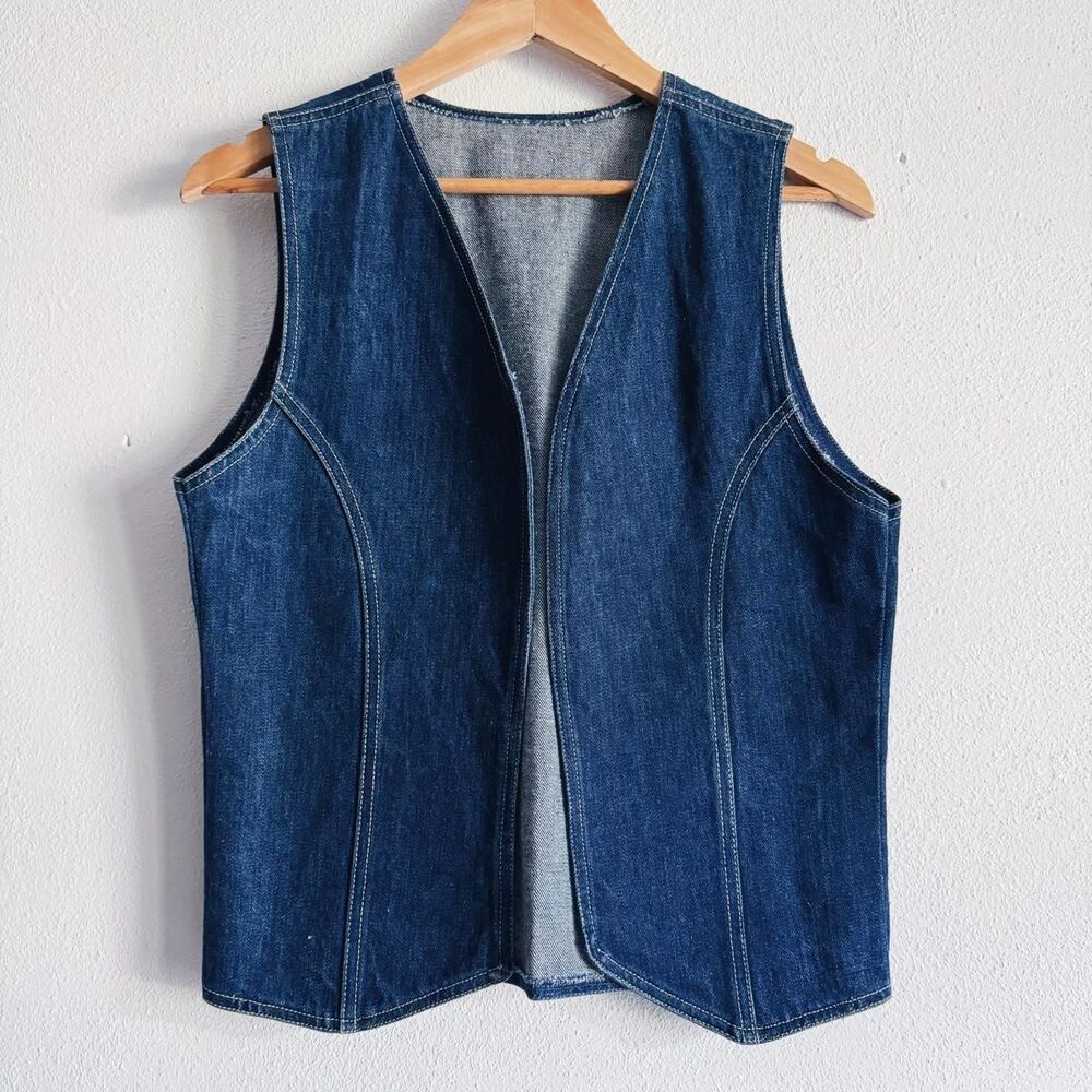 70s vintage denim vest